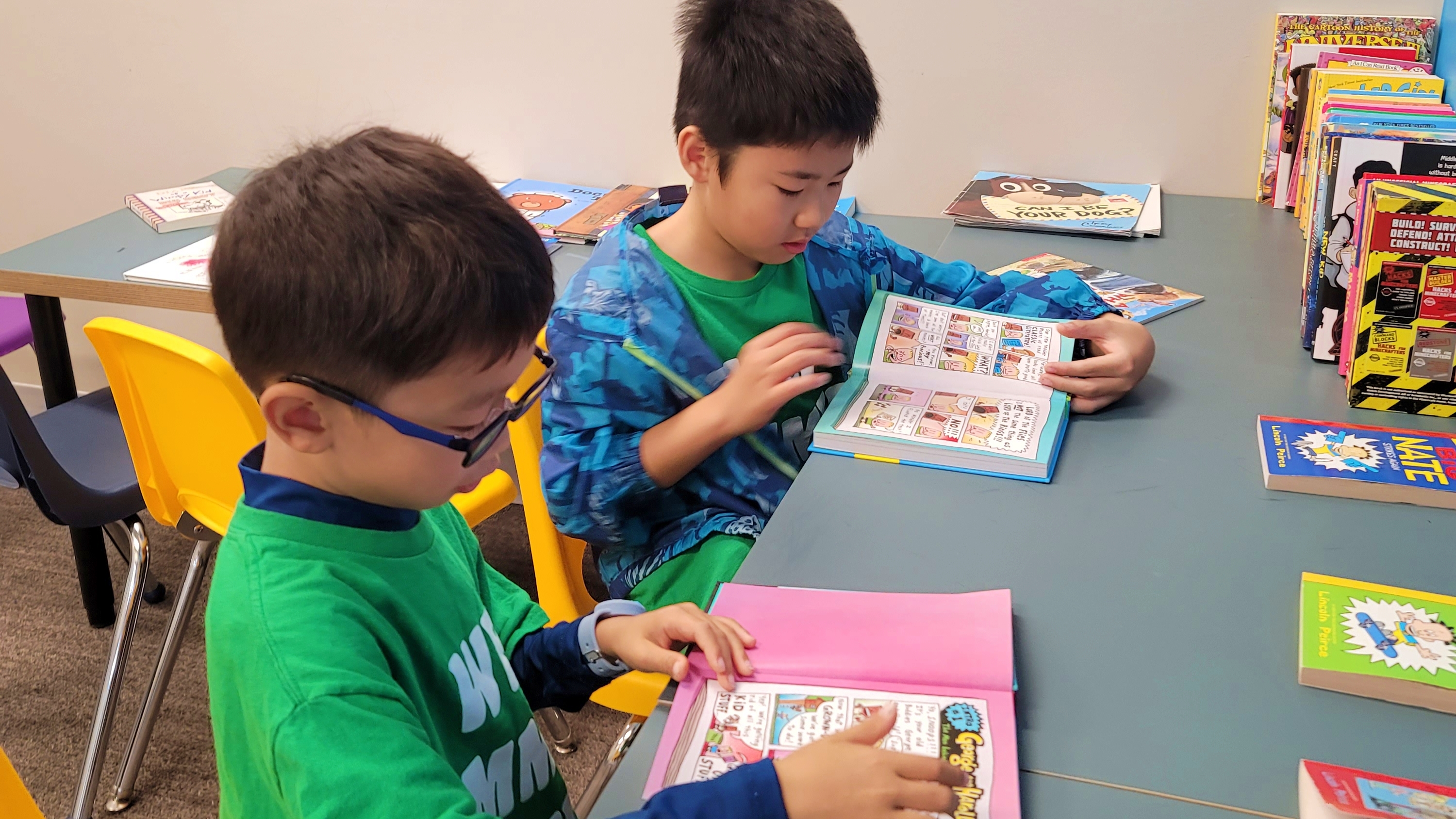 Our Library-Kids can read books, and play games which developing brain