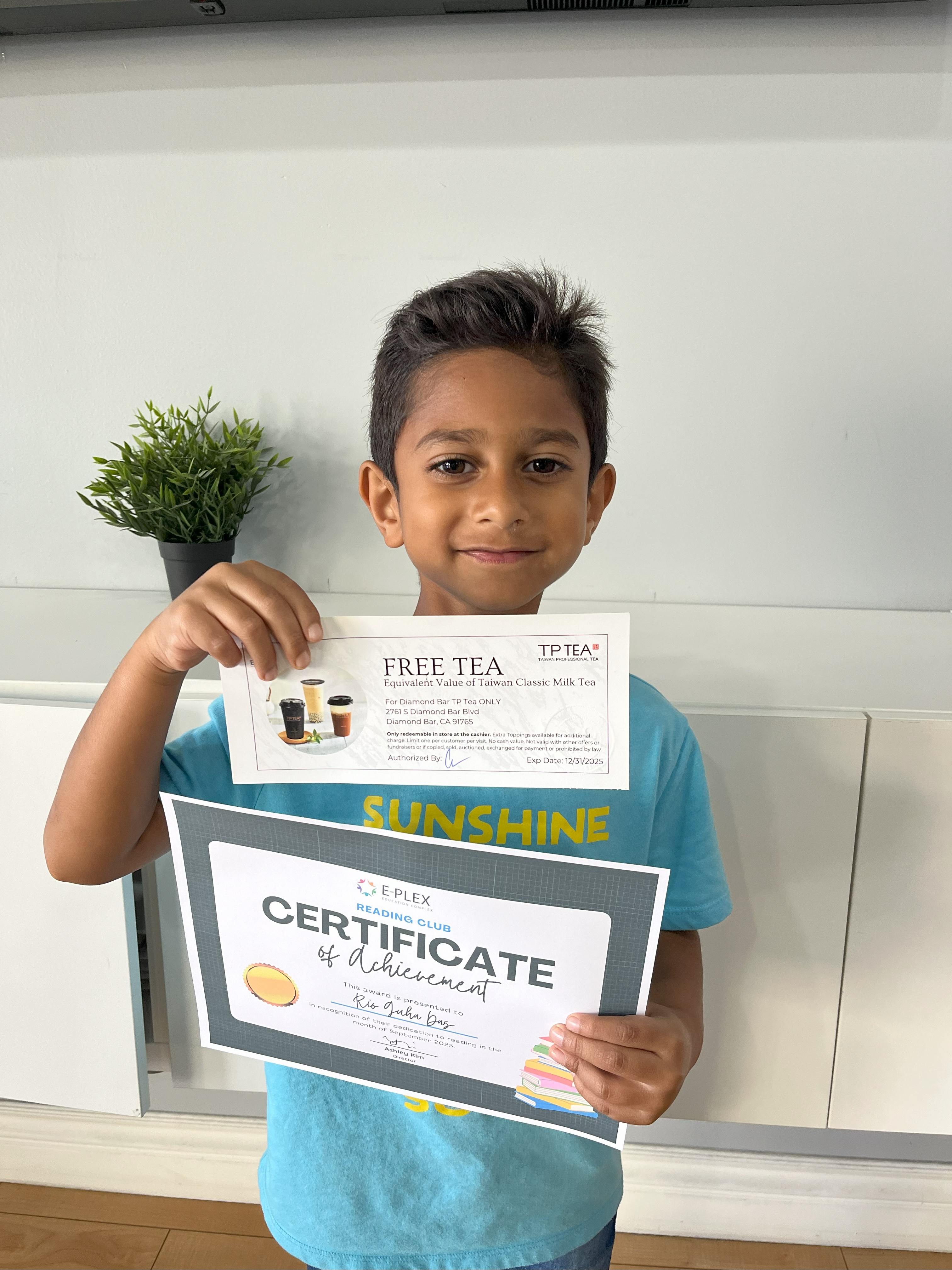 September Reading Club Winner