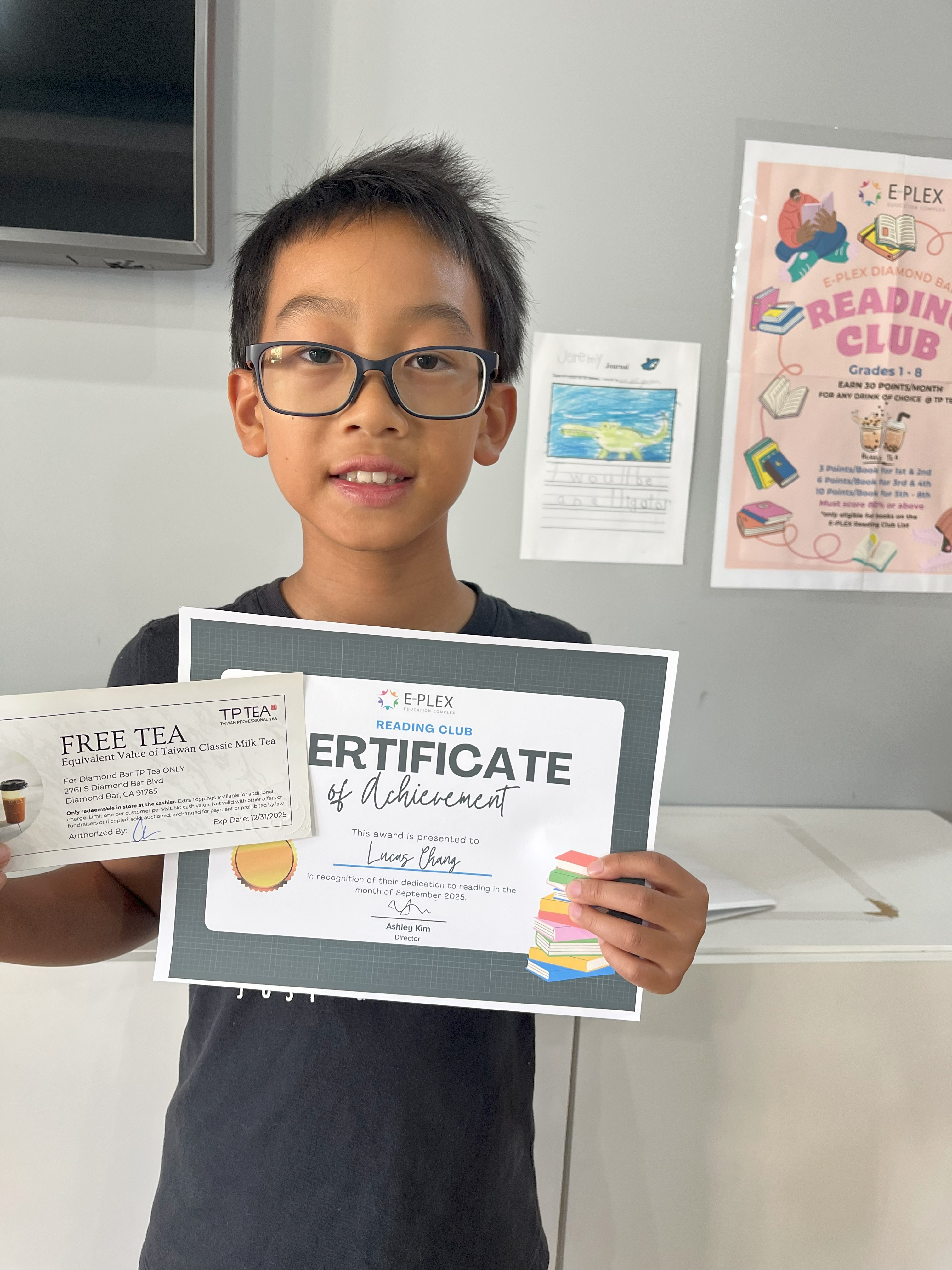 September Reading Club Winner