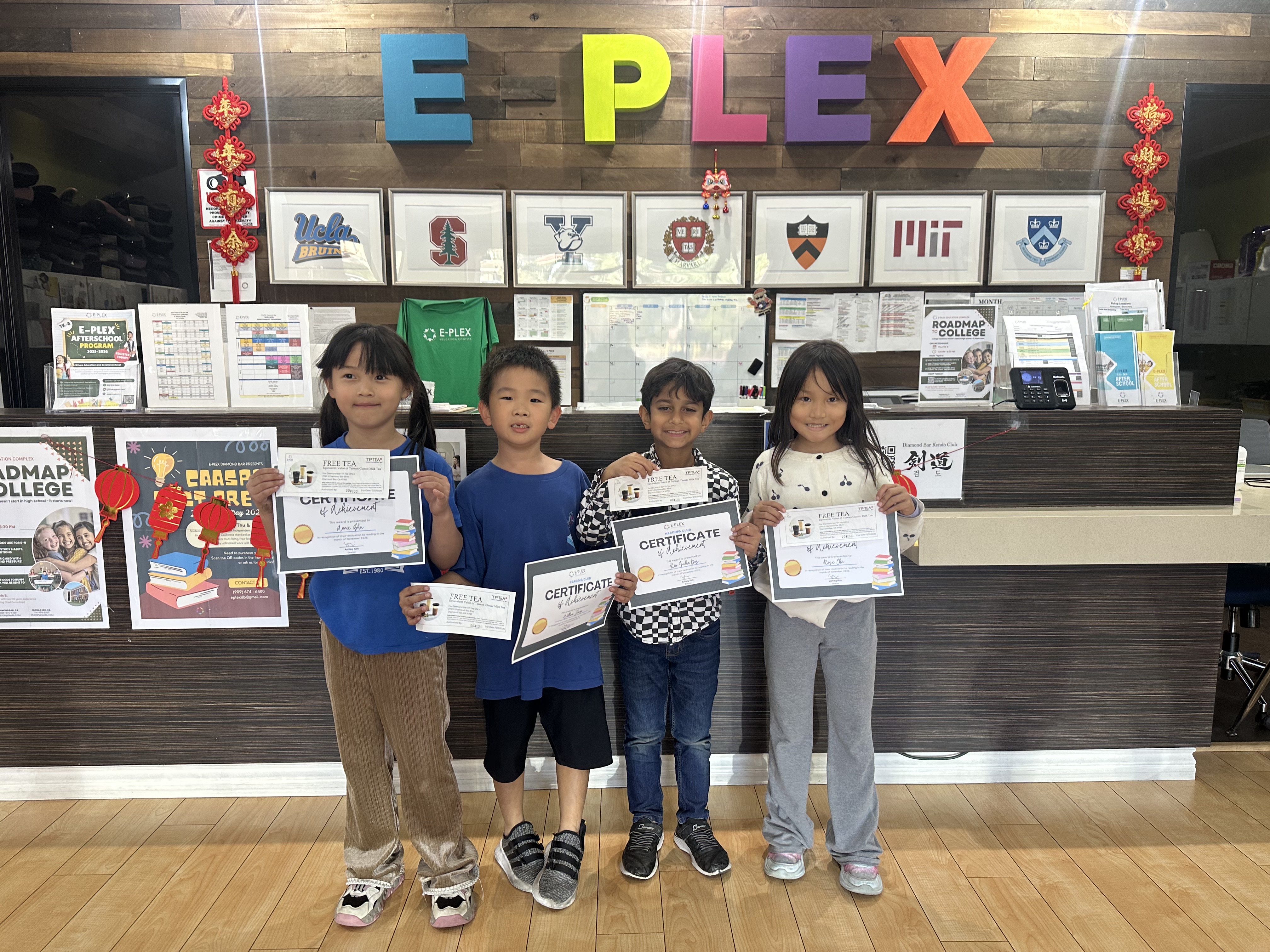 January Reading Club Winners Award